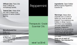Peppermint Essential Oil 1/2 oz.