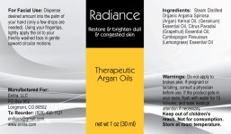 Argan Radiance Facial Oil 1 oz.