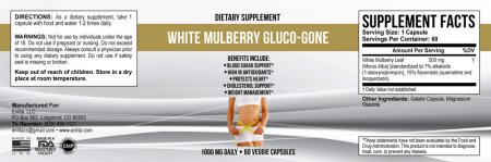 White Mulberry Extract 500mg 60 caps