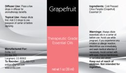 Grapefruit Essential Oil 30ml