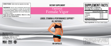 Optimal Female Vigor 60 caps