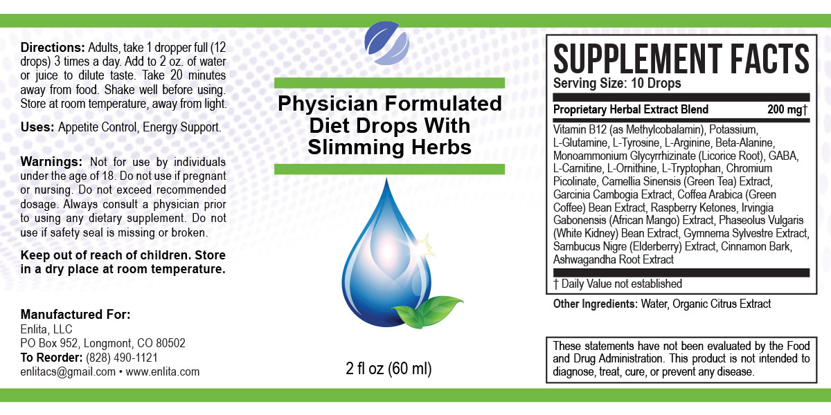 Diet Drops SLIMMING HERBS PRIVATE LABEL